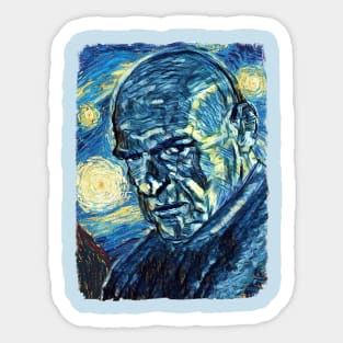 Man Van Gogh Style Sticker